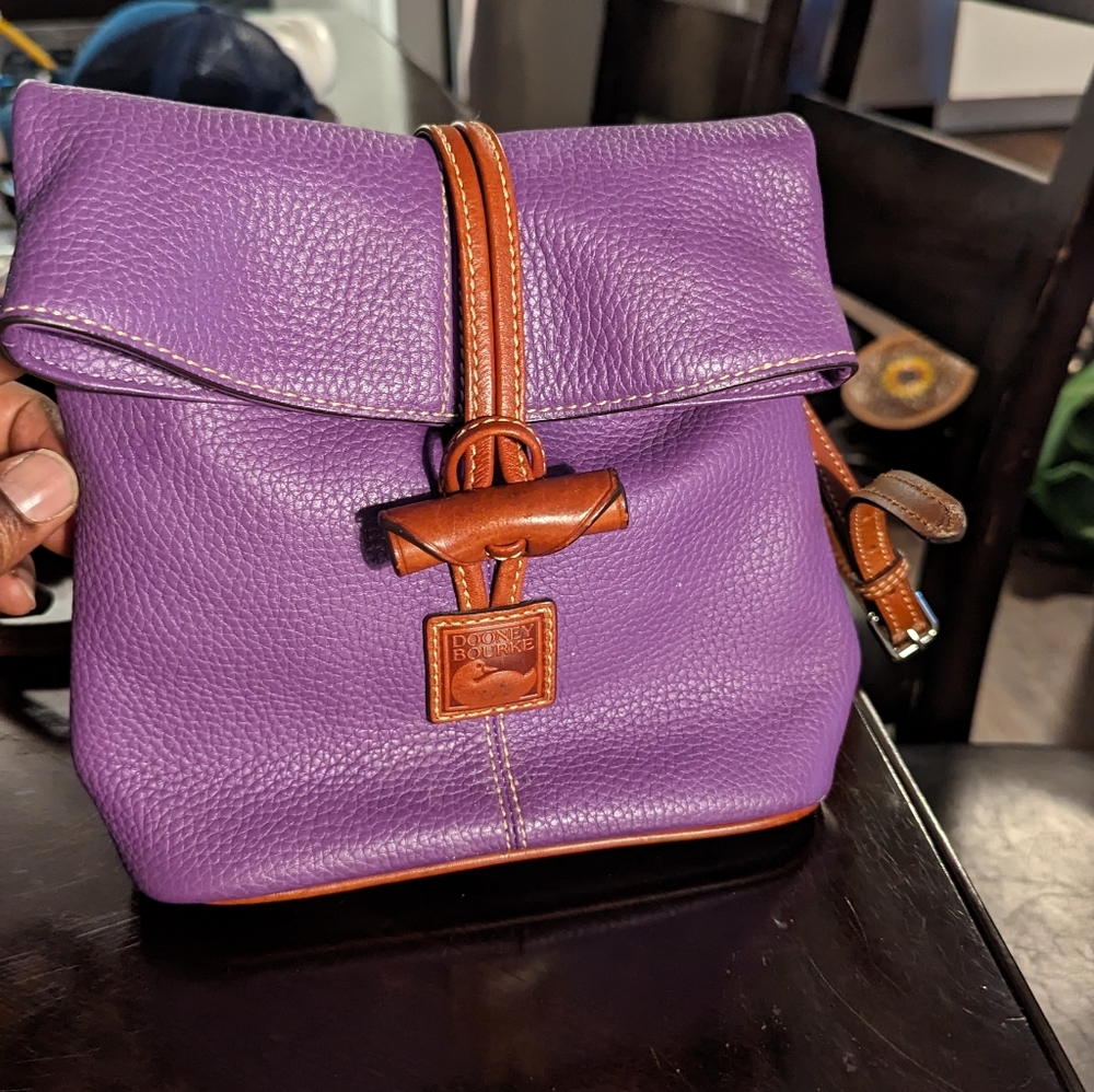 Dooney and Bourke Pebble purple crossbody bag